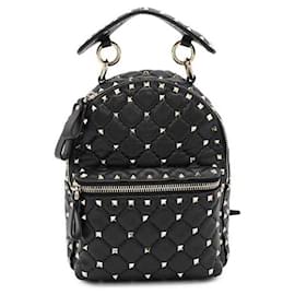 Valentino Rockstud Spike Mini Backpack Black