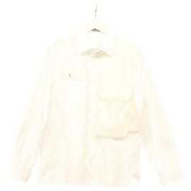 Camisa de manga larga de algodón blanco Christian Dior - Sacai Auth ym052M Blanco