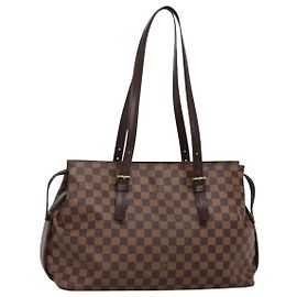 LOUIS VUITTON Borsa Tote Chelsea Damier Ebene N51119 LV Auth BA3637 Altro