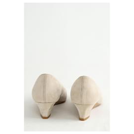 Tod's-Beige suede heels-Beige
