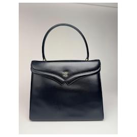 Givenchy-Vintage Givenchy 4G leather bag black-Black