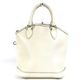 Louis Vuitton Epi Lockit PM Tote Bag Eggshell