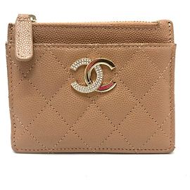 Cartera Matelassé Chanel Coco Mark Beige