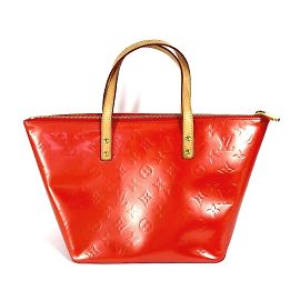 Sac à main Louis Vuitton Monogram Vernis Bellevue PM Orange