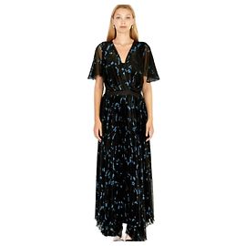 John Galliano Midnight Bloom Kleid Blau Blau