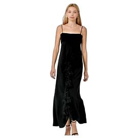 Valentino Schwarzes Kleid mit Rüschen Schwarz