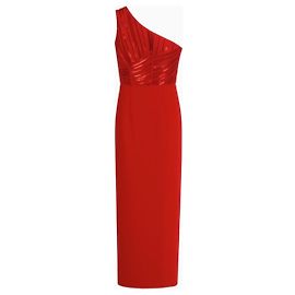 Autre Marque Safiyaa Fiorella Rotes langes Kleid Rot