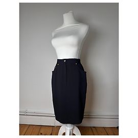 Gonna vintage Dior nera M Nero