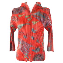 Issey Miyake Animal Pattern Jacket Orange