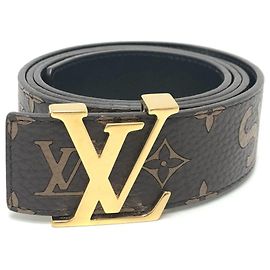 Louis Vuitton Monogram Leder Gürtel Braun