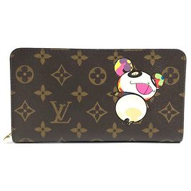 Cartera larga Monogram Louis Vuitton Castaño