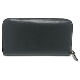 Givenchy Black Leather Long Wallet Black