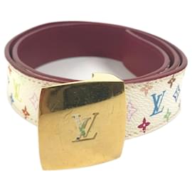 Louis Vuitton Monogram Multicolore Gürtel Weiß