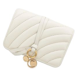 Chloé Tri-fold Wallet in Ivory White