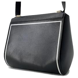 Givenchy-Givenchy Black Leather Shoulder Bag-Black