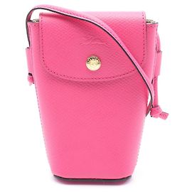 Longchamp Epure Leather Smartphone Case Pink