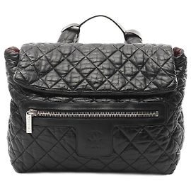 Chanel Coco Cocoon Leder Rucksack Schwarz
