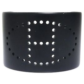 Hermès Pulsera de bangle de aluminio negro Hermes Negro