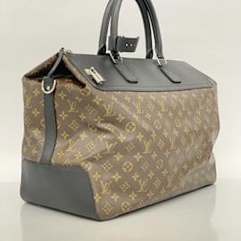 Louis Vuitton-Louis Vuitton Boston Bag Monogram Macassar Neo Greenwich-Brown,Black