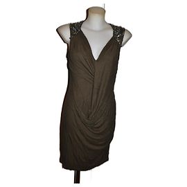 John Richmond vestido Caqui