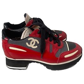 Tênis Chanel Vermelho Vermelho