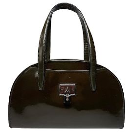 Sac en cuir verni Loewe vintage vert Vert