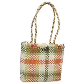 Bolsa de Ombro Gancini em Couro Verde Prata Auth 130981 da Salvatore Ferragamo Prata Verde