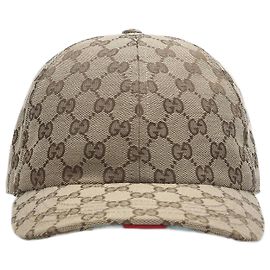 Gucci GG Canvas Baseball Hat Beige Beige
