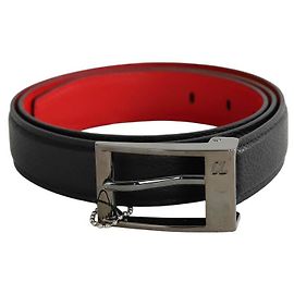 Christian Louboutin Red leather belt Red
