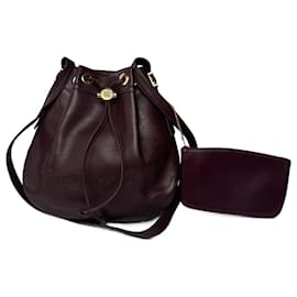 Givenchy-Vintage Givenchy Bucket Leather Bag purple-Purple