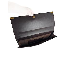 Clutch de couro Loewe Madrid vintage marrom Marrom