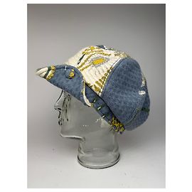 Vintage Emilio pucci Wool hat Blue white yellow Blue