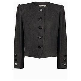 Yves Saint Laurent Grey Mode Denim Jacket Dark grey