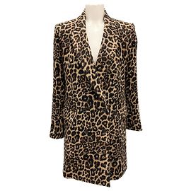 Casaco Dickey Senna Leopardo da Veronica Beard Marrom