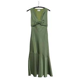 Claudie Pierlot Maxikleid grün fließend Grün