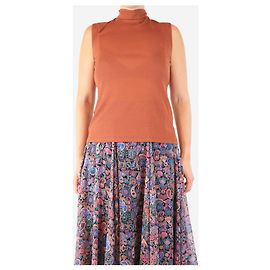 Rejina Pyo Rust Rebecca mock neck top - size S Orange