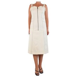Robe midi à coutures contrastées Sea New York - taille UK 6 Écru