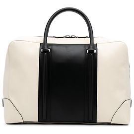 Givenchy White Bicolor Grained Calfskin Lucrezia Briefcase White