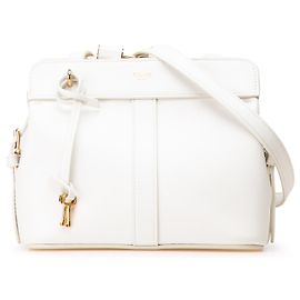 Céline Cabas de couro branco adolescente Celine De France Branco