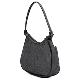 Givenchy-Givenchy Black Denim Shoulder Bag-Black