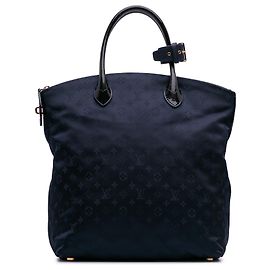 Louis Vuitton Monogram Nylon Blu Desire Lockit Vertical MM Blu Blu navy
