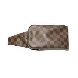 Bolsa Sling Damier Jeronimos da Louis Vuitton Marrom Outro Damier ebene