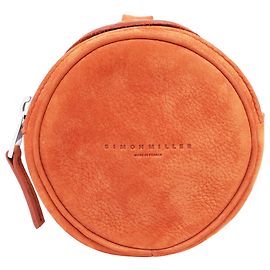 Simon Miller Circle Pop Pouch in Brown Suede Brown Red