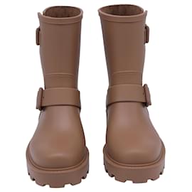 靴 JIMMY CHOO YAEL FLAT RUBBER BOOTS Jimmy Choo Beige Boots ○ Labellov ○ Buy and Sell Authentic