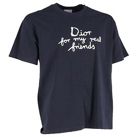 Camiseta Dior Hylton en algodón azul marino Azul Azul marino