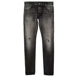 Balmain Distressed Jeans Black