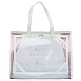 Balmain X Evian PVC B-army Tasche Weiß