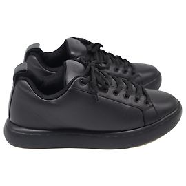 Sneaker Bottega Veneta Pillow Low-Top in pelle di vitello nera Nero