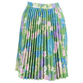 Jupe plissée plissée Balenciaga en polyester imprimé floral Autre