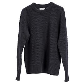 Autre Marque Sr. P. Suéter canelado em lã merino cinza Cinza